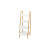 Bamboo Living Room Simple Trapezoidal White Book Shelf Flower Stand Plant Stand