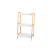 Bamboo Living Room Simple Trapezoidal White Book Shelf Flower Stand Plant Stand