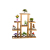 Factory Direct Sales Wooden Flower Rack Multi-Functional Solid Wood Multi-Layer Living Room Balcony Indoor Multi-Layer Floor Jardiniere