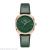 Fashionable hot-selling rose gold wine cask type stud leather strap ladies watch elegant student watch