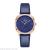 Fashionable hot-selling rose gold wine cask type stud leather strap ladies watch elegant student watch