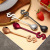 304 stainless steel mixing spoon creative dollar coffee spoon office  dessert spoon 