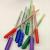 3411 rainbow colored cover round rod ballpoint pen 50 export box 0.6 simple ball point pen tube pen