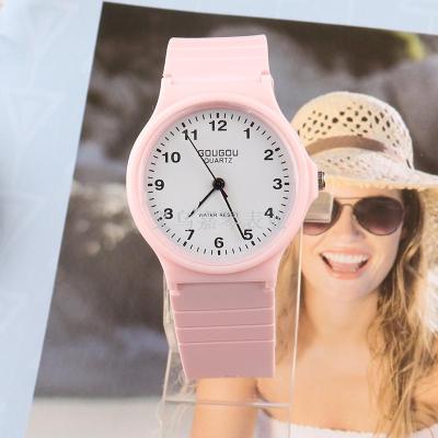 Geneva plastic transparent PVC watch small fresh student plastic watch cute fashion ladies quartz watch