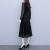 2018 women's summer new hollow-out temperament v-neck lace dress in the long a-character women's skirt