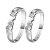 Three-piece set of rings, aring Three wearing method, lovers ring, bestie ring