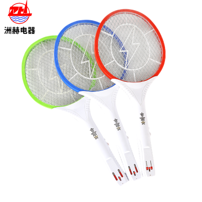 Household powerful LED light assisted lighting mosquito swatting out flies and insect beat time