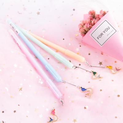 Erasable gel pen  Magic mermaid  pendant pen cute cartoon student stationery