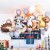 Cross - border hot style forest animal balloon children 's birthday party decorated a balloon set aluminum film balloon wholesale