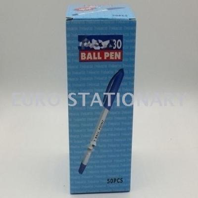 30 simple white rod ballpoint pen 50 expenditure box box box 30 ballpoint pen manufacturers direct copper head classic