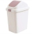 S41-9061 Household Plastic Products Nordic Storage Bucket Creative Kitchen Trash Can Flip Plastic Waste Paper Basket