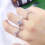 Three-piece set of rings, aring Three wearing method, lovers ring, bestie ring