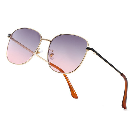 Vintage Sunglasses Personality Trend Marine Clip Sunglasses Metal Cross-Border Glasses G‘s New