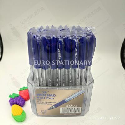108 simple transparent rod ball point pen 50 export cartridge 108 ball point pen manufacturers for free direct mail