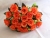 18-Head Double Happiness Rose Flat Head, Artificial Flower, Bridal Bouquet, Silk Flower