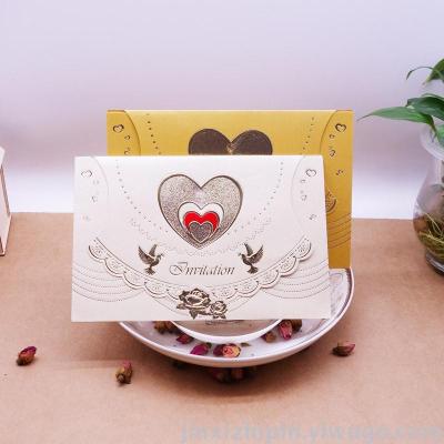 European-style high-end invitation card wedding card card card hollow-stamping gravure wedding card manufacturers direct sales