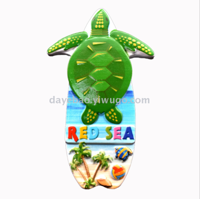Turtle surfboard resin magnet