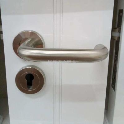 Home Decorative Fission Lock Handle Lever Door Handle Sets Stainless Steel Door Handle
