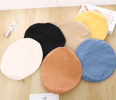 department artistic beret knitted Korean version joker day department thin style joker navy hat solid color outdoor hat