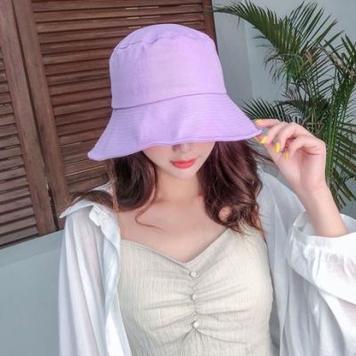 Web celebrity fisherman hat woman simple joker Japanese literary and artistic men and women shading summer thin eaves basin hat