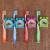 Soft-Bristle Toothbrush Children's Toothbrush with Little Alarm Clock Pen Planer Toy Wholesale Factory Direct Sales