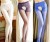 Open tights for ladies in summer free to take off thin, flesh-colored, anti-hook colored crotch tights black tights