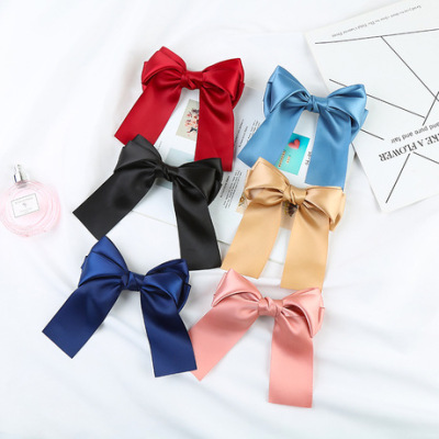 Xianjun Japanese and Korean Big Bow Hairpin Back Head Head Clip JK Hairpin Lolita Girl Headdress Hair Accessories Female