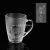 Household Handle Glass Transparent Cup Water Cup Beer Steins Milk Cup Tea Cup Matte Roast Flower Mug