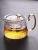Hammered Pattern Glass Teapot Set High Temperature Resistant Household Filter Tea Maker with Handle Glass Teapot