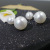 Double-Sided Pearl Stud Earrings for Women Korean Fashion Perfect Circle Strong Light Flawless Natural Mother and Child Shell Pearls Earrings Eardrops Wholesale