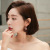 Sterling Silver Needle Gradient Water Drop Earrings Mid-Length Korean Style Elegant Earrings Bow Fashion Earrings Female Online Influencer Earrings