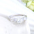 Korean Style Stylish Simple and Versatile Micro-Inlaid Zircon Ring Women's European and American Fashion Beautiful Ornament