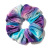 Europe and America Cross Border Tie Dye Flannel Hair Elastic Autumn and Winter Women's Tie Hair Camouflage Snake Pattern Large Intestine Ring Hair Accessories