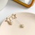 925 Sterling Silver Ear Pin Earrings New Trendy Pearl Floral Ball Long Asymmetric Pentagram Stud Earrings Women's Earrings