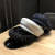  navy cap patchwork leather beret spring and autumn Korean version of fashion web celebrity same octagonal hat flat top