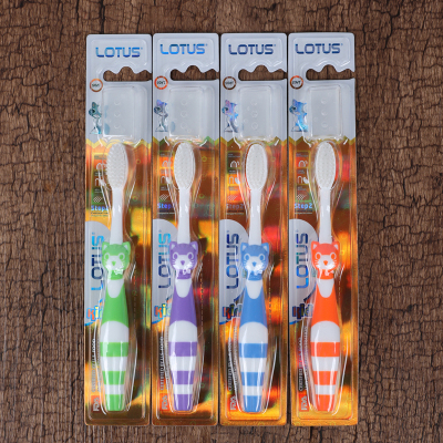 Children's Toothbrush Soft Fur Cartoon for Babies over 3-6-12 Years Old Disposable Tooth Set Wholesale