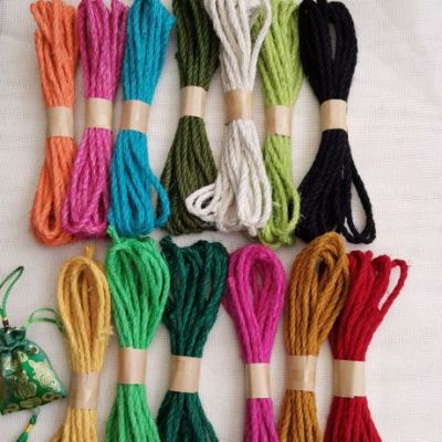 Factory Direct selling Kindergarten Manual color Hemp rope 6mm thick 3 meters