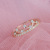 925 Crown Inlaid Zircon Crown Ring Women's Ring Simple Graceful Closed Buckle Ring Gift Factory Wholesale