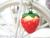 Resin strawberry key chain pendant apple strawberry special wholesale imitation strawberry key ring