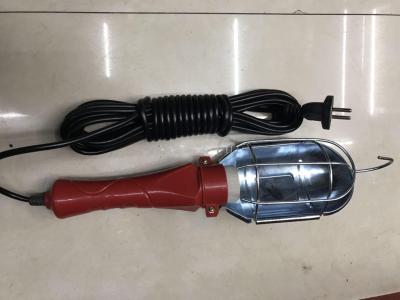 Ordinary work lamp, household work lamp with bulb with line 5 m 10 m 15 m iron cover plastic case cover