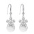 Opal Earrings Sterling Silver Temperamental Korean All-Match Pearl Earrings Women's Long Flower Earrings Simple Anti-Allergy