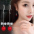 Red Pearl Earrings Women's Long Elegant Korean 925 Silver Stud Earrings Simple Personality Pendant Bow Tie Earrings Anti-Allergy