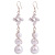 S925 Silver Anti-Allergy Pearl Earrings Fashionable Long Earrings All-Matching Classy and Face Slim-Looking Japanese and Korean Trend Earrings