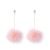 Long Elegant Stud Earrings Personalized Wild Earrings Women's Plush Pendant Earrings Korean Simple Fur Ball Earrings Wholesale