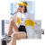 Sun protection clothing in women's long summer new Korean version of loose hooded uv protection beach thin
