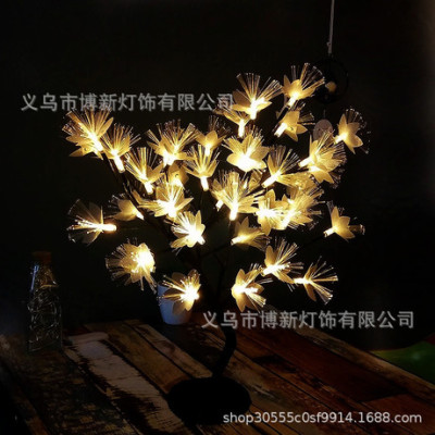 Cross border hot style fiber small tree LED fiber optic flower tree lamp small color lamp string lamp simple girl heart decoration room