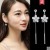 Manhuini Flower Hanging Earrings Women's Korean Simple Graceful Cute Long Tassel Petal Long Factory Wholesale Direct Sales