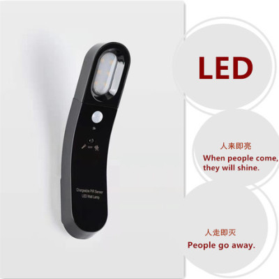 Cross - border hot style LED nightlight corridor corridor bedside sensor light wall nightlight rechargeable flashlight