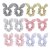 Cross-border new Japanese and Korean high-elastic tangled large-intestine ring hair ring wire knot rabbit ears ring manufacturers wholesale