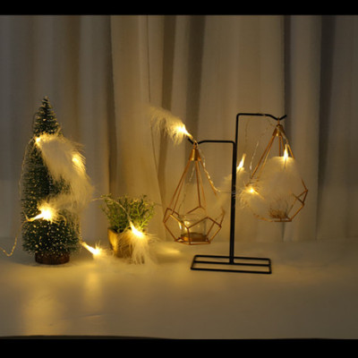 Cross-border hot-selling feather lamp string instagraph wedding decorations small lights led Christmas lights